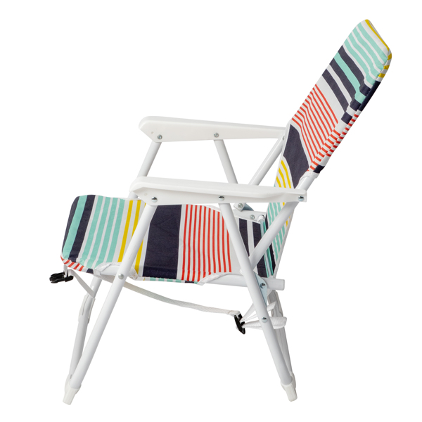  彩色 沙滩椅 牛津布  白色铁框架 小尺寸   56*60*63cm 100kg N001  -3
