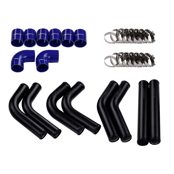 涡轮增压器套件 10pcs t3/t4 t04e universal turbo charger kit intercooler pipe piping bov gaskets-8