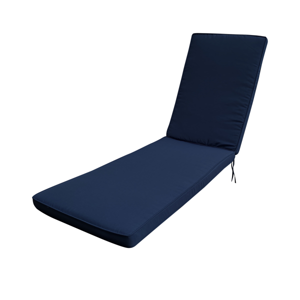 1件装户外躺椅坐垫座椅替换坐垫，适合75英寸长躺椅躺床（蓝色）【禁售temu，周末无法发货，谨慎下单】-1