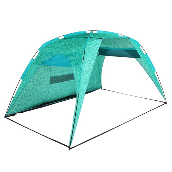  350*250*200cm 花色 沙滩遮阳篷 纤维杆 涤纶布 方形 N001-1