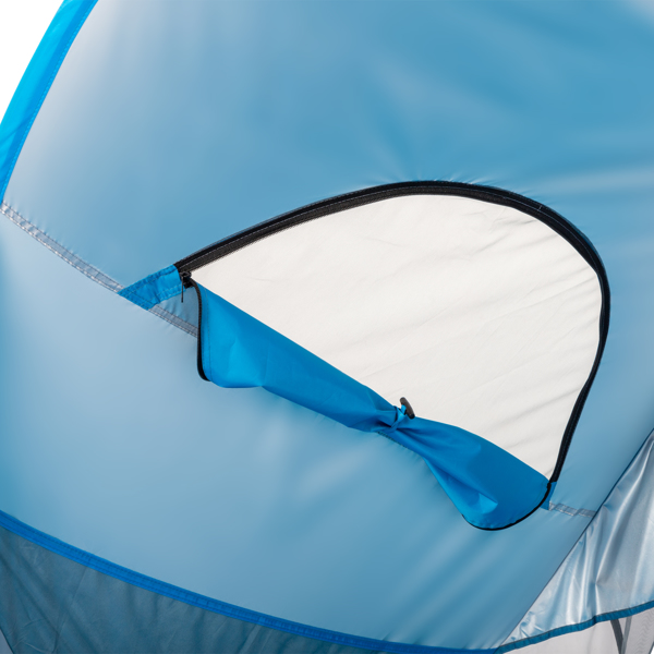  221*160*118cm 蓝白色 沙滩遮阳篷 纤维杆 涤纶布 船形 N001-17
