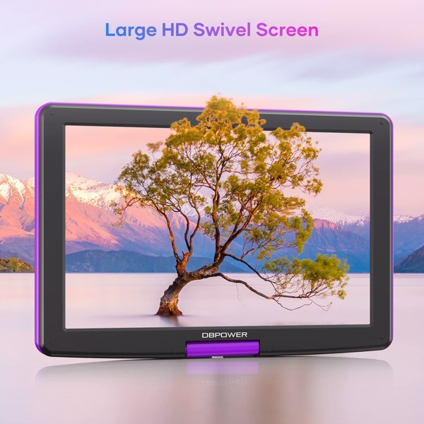 DBPOWER ZC-06 15.6寸Portable DVD 紫色 FBA 发货，周末不处理订单-5