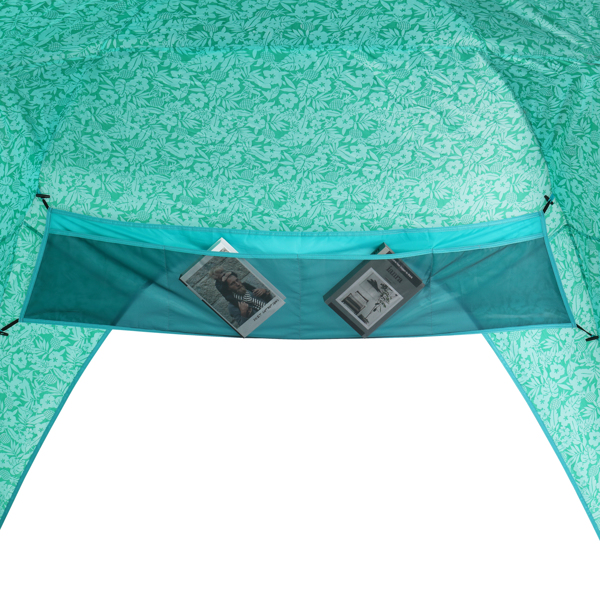  350*250*200cm 花色 沙滩遮阳篷 纤维杆 涤纶布 方形 N001-23
