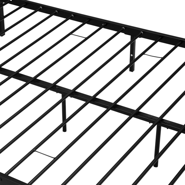  方管蚊帐床三横条床头单横条床尾 King 黑色 铁床 CB0FPKB S101 美国-25