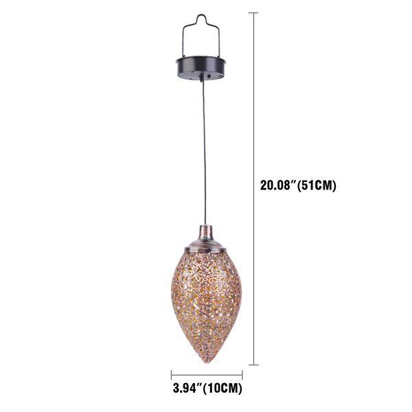 太阳能LED橄榄球吊灯（一个装）-32