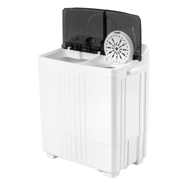  美规 XPB45-428S 20lbs (12lbs 8lbs) 洗衣机 110V 110V,400W 双桶 带排水泵 塑料 黑色盖板 半自动-2