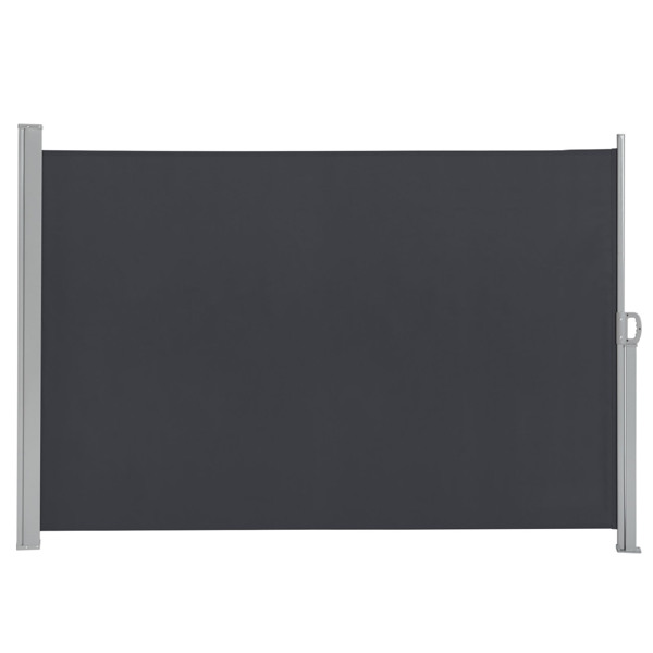  300*180cm 深灰色 侧拉篷 铝铁框架 涤纶布 长方形 可调节壁挂 N001-2