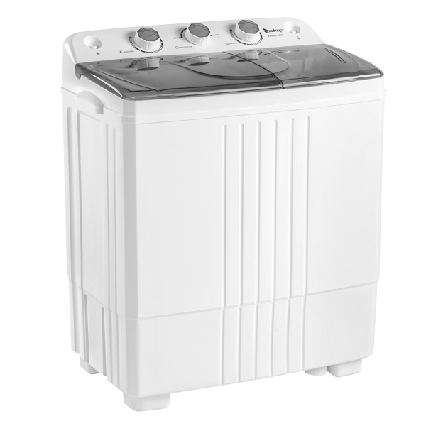  美规 XPB45-428S 20lbs (12lbs 8lbs) 洗衣机 110V 110V,400W 双桶 带排水泵 塑料 灰色盖板 半自动-5
