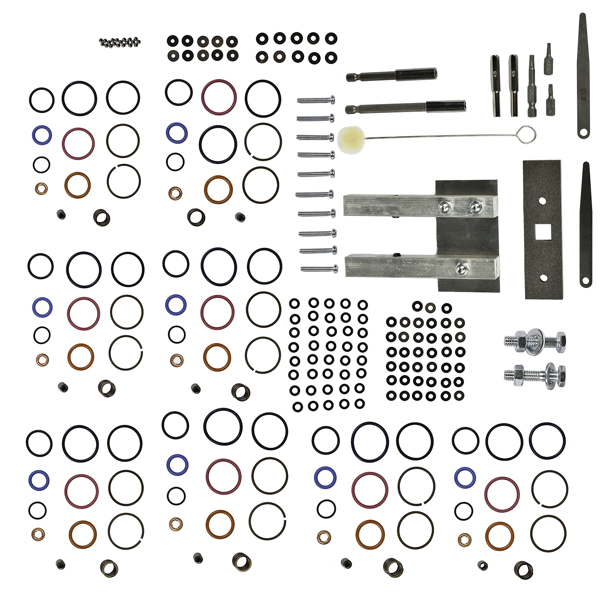 喷油嘴修复套装 Injector Deluxe Rebuild Kit Vice Clamp and Tools & Springs for Ford 7.3L Powerstroke Diesel DP0008 DP0007-3