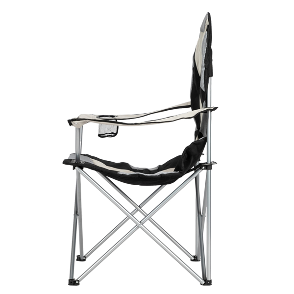 36*23*41in 黑色 野营椅 灰色铁框架 米白色 黑色夹棉牛津布 100.00kg N001-5