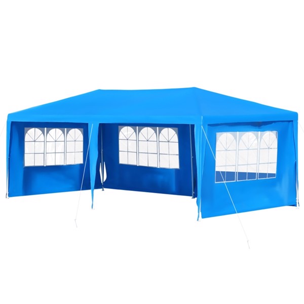 10'x 20'Gazebo雨棚派对帐篷，蓝色-AS-10