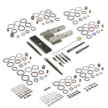 喷油嘴修复套装 Injector Deluxe Rebuild Kit Vice Clamp and Tools & Springs for Ford 7.3L Powerstroke Diesel DP0008 DP0007