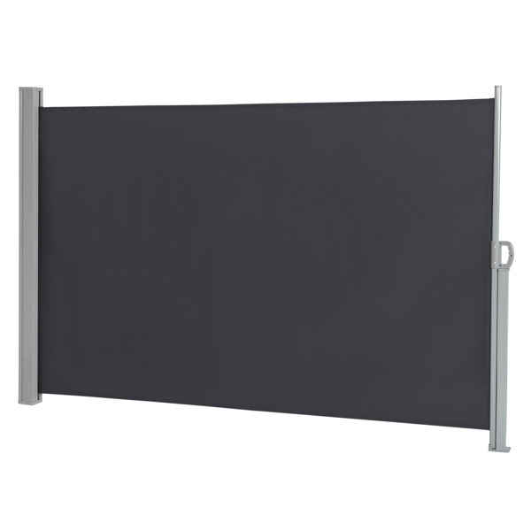  300*180cm 深灰色 侧拉篷 铝铁框架 涤纶布 长方形 可调节壁挂 N001-1