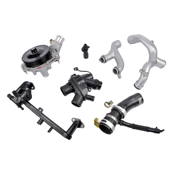 冷却系统更换套件 Water Pump + Thermostat + Pipe Kit for Jaguar XF XE XJ, Land Rover Range Rover  LR092992 LR090630 LR109401 AJ813909 LR117568 LR049990-8