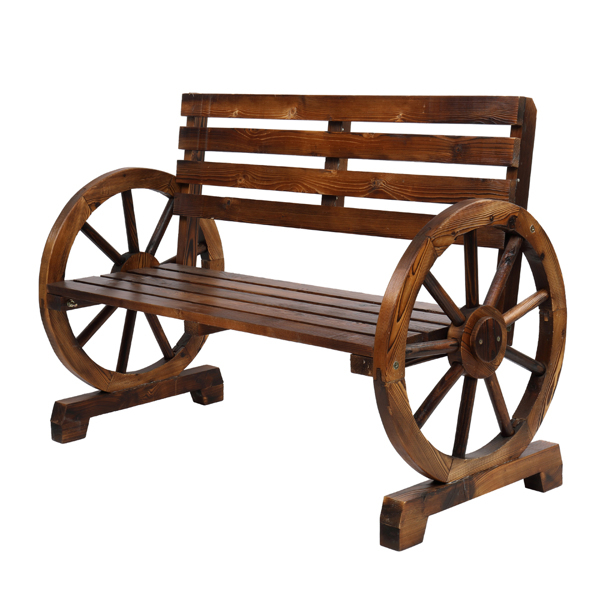 碳化色木轮长椅-5