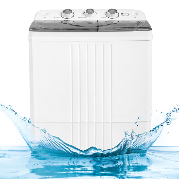  美规 XPB45-428S 20lbs (12lbs 8lbs) 洗衣机 110V 110V,400W 双桶 带排水泵 塑料 灰色盖板 半自动-9