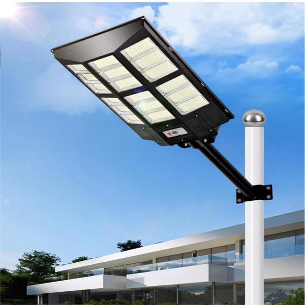 (带电)新款广角太阳能一体式遥控感应光控路灯黑色 972LED灯珠（不含杆子）(周末不发货)-3