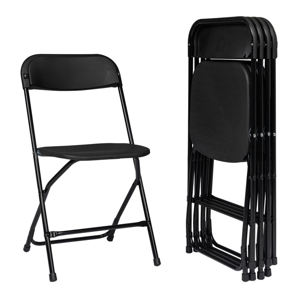  10pcs 注塑经典款 黑色 XN 庭院塑料折叠椅 N001-9