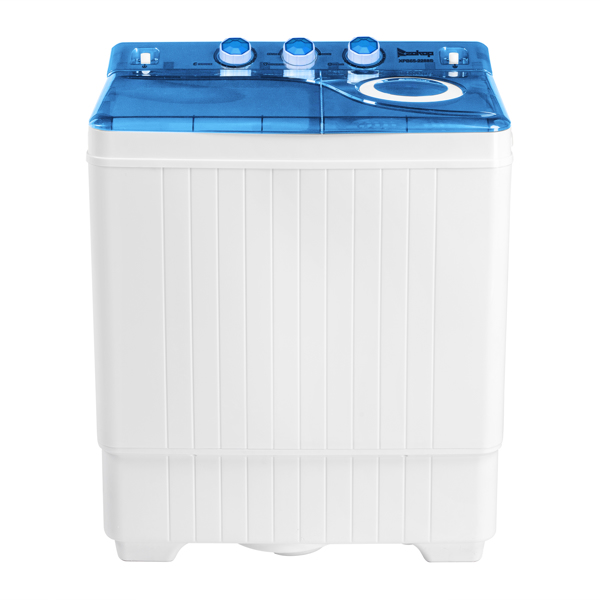  美规 XPB65-2288S 26lbs（18lbs 8lbs） 洗衣机 110V 110V,420W 双桶 带排水泵 仪表盖板条 塑料 蓝色盖板 带白色圆环 半自动-10