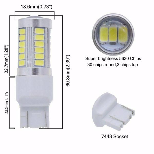 T20 5630 33SMD 刹车灯 白光 10pcs(周末不发货)-6