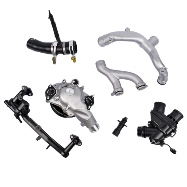 冷却系统更换套件 Water Pump + Thermostat + Pipe Kit for Jaguar XF XE XJ, Land Rover Range Rover  LR092992 LR090630 LR109401 AJ813909 LR117568 LR049990-1