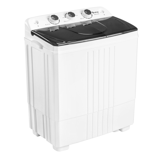  美规 XPB45-428S 20lbs (12lbs 8lbs) 洗衣机 110V 110V,400W 双桶 带排水泵 塑料 黑色盖板 半自动-3