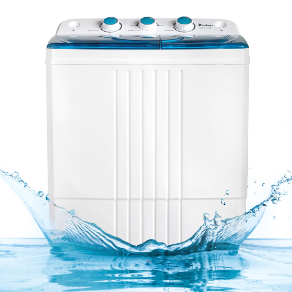  美规 XPB45-428S 20lbs (12lbs 8lbs) 洗衣机 110V 110V,400W 双桶 带排水泵 塑料 蓝色盖板 半自动-11