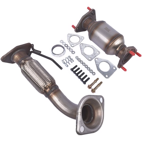 三元催化器 Flex Pipe + Rear Catalytic Converter 642118 fit for Honda Accord 2.4L l4 2008-2012  6H28175-5