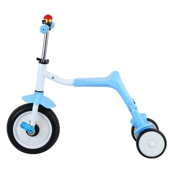 自行车踏板车二合一蓝色-6
