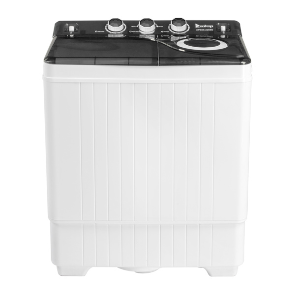  美规 XPB65-2288S 26lbs（18lbs 8lbs） 洗衣机 110V 110V,420W 双桶 带排水泵 仪表盖板条 塑料 黑色盖板 带白色圆环 半自动-4