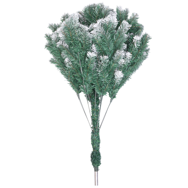 7ft 绿色喷白 1349枝尖头 PVC材质 圣诞树 N101-31
