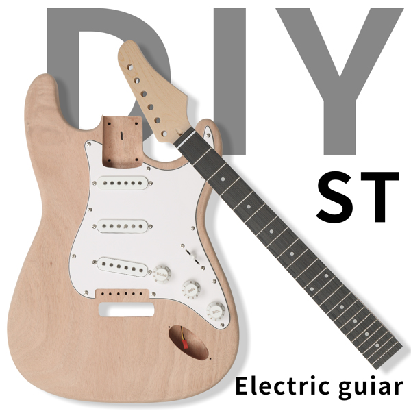  DIY ST 单-单-单拾音器 桃花芯琴体 ST电吉他-1