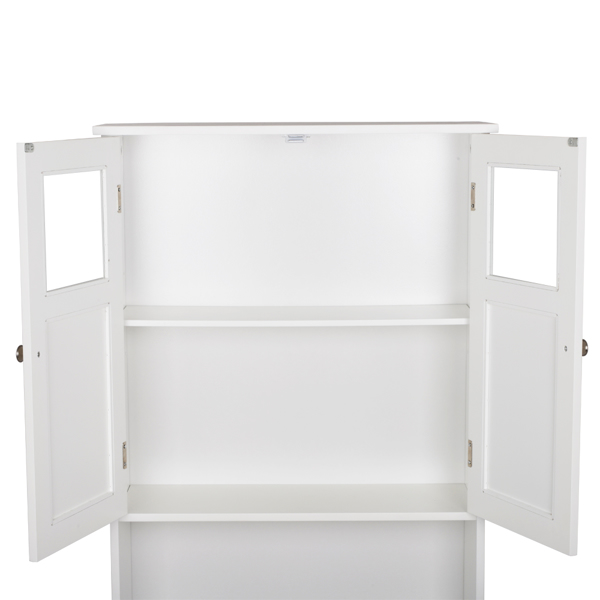  白色 油漆面密度板 双门 马桶柜 浴室立柜 N201-9