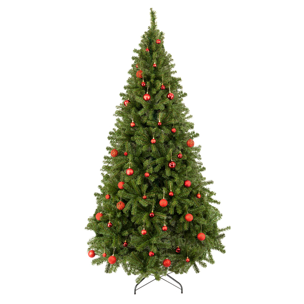 7.5ft 绿色 1450枝头 自动树结构 PVC材质 圣诞树 N101-36