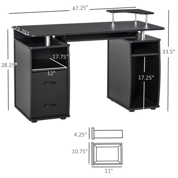 办公桌 黑色 （ Amazon Shipping）（WalMart禁售）（周末不发货）-4