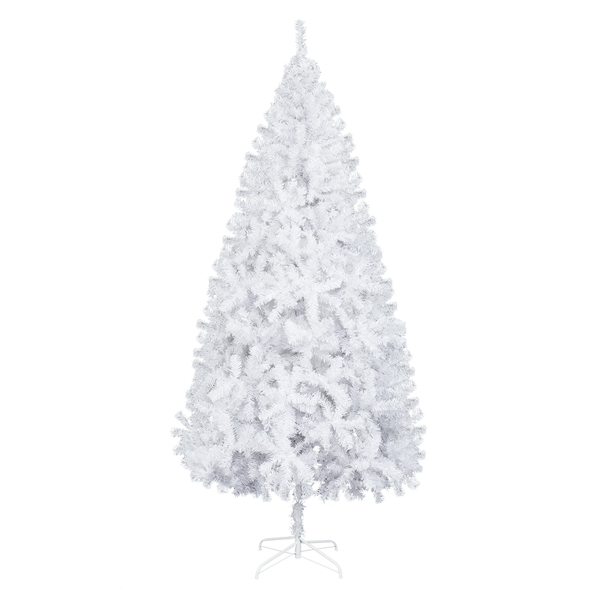 8ft 白色 1349枝平头 PVC材质 圣诞树 N101-1
