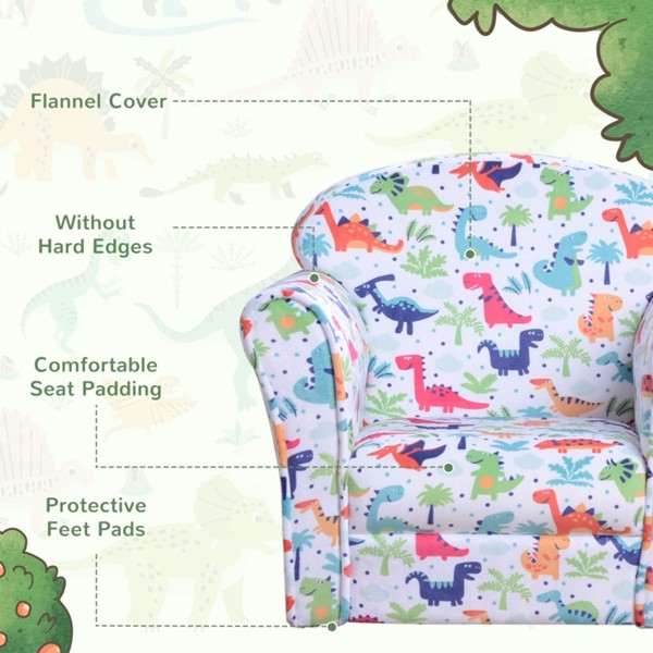  厚垫设计儿童沙发扶手椅 -9
