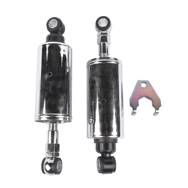  减震器 Rear Suspension Shocks Set Adjustable for Harley Softail Models 1989-1999 Silver-6