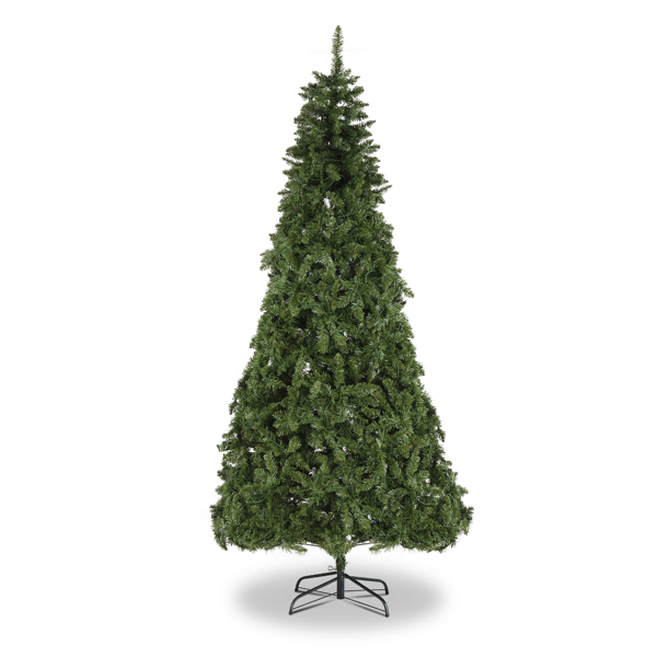  7.5ft 绿色 600灯 暖色8模式 1200枝头 自动树结构 PVC材质 圣诞树 欧规 N101-4