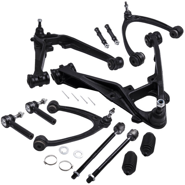 控制臂 12Pcs Suspension Front Lower Control Arms Tierod Kit for GMC Sierra 1500 07-13-2