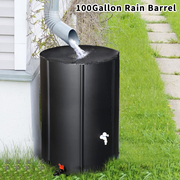  100gal 黑色 PVC可折叠 集雨桶-4
