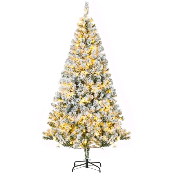   圣诞树，结满雪霜的树枝，暖白色LED灯   -AS-9