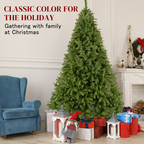 7.5ft 绿色 1450枝头 自动树结构 PVC材质 圣诞树 N101-20