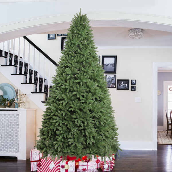  12ft 绿色 7794枝尖头 自动树结构 PVC材质 圣诞树 N101-8