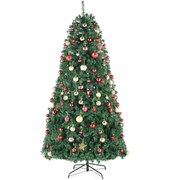  12ft 绿色 7794枝尖头 自动树结构 PVC材质 圣诞树 N101-1
