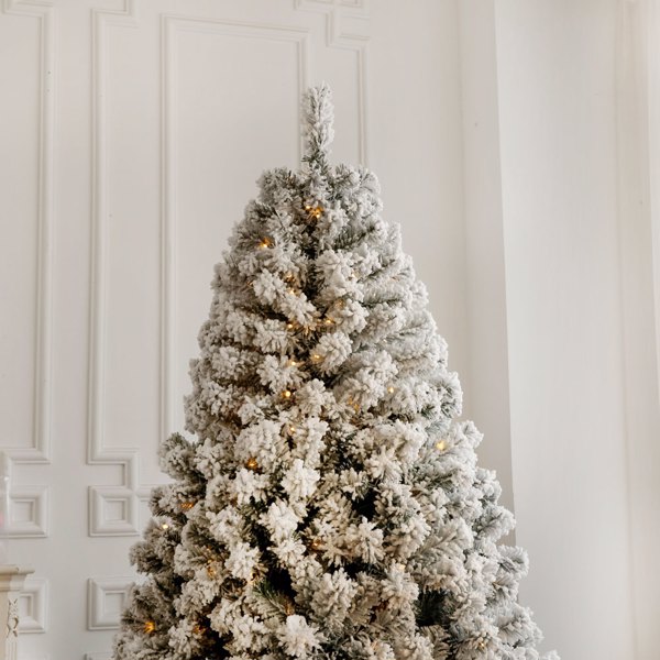 6ft 绿色植绒 250灯 暖白双色8模式 928枝头 自动树结构 PVC材质 圣诞树 美规 N101-63
