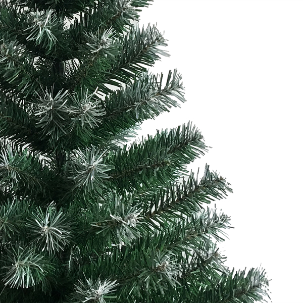 6ft 绿色喷白 812枝头 PVC材质 圣诞树 N101-25