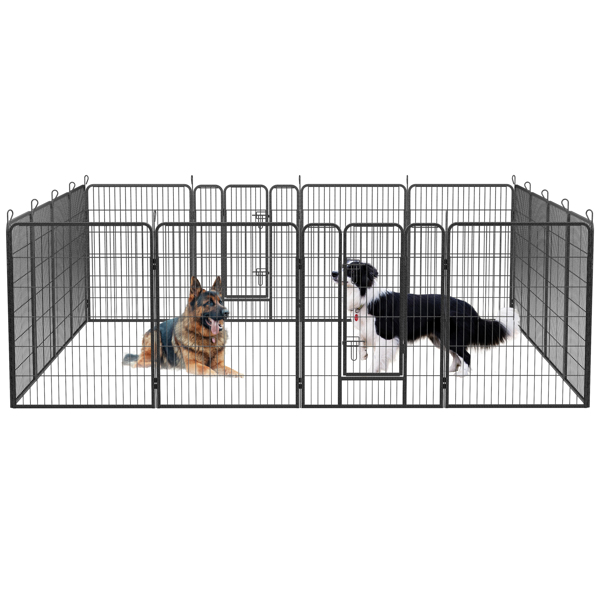 40英寸16面板户外重型围栏，临时宠物围栏-4