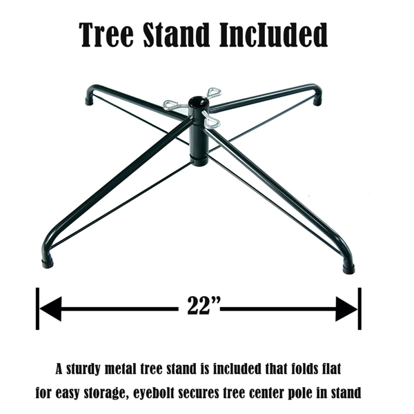7.5ft 绿色尖头 1075枝头 铅笔造型 自动树结构 PVC材质 圣诞树 N101-29