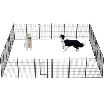 40英寸24面板户外重型围栏，临时宠物围栏